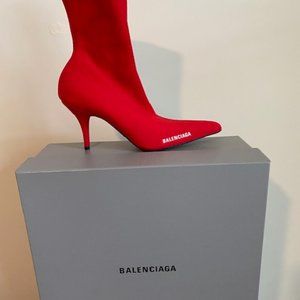 Balenciaga Red Boots